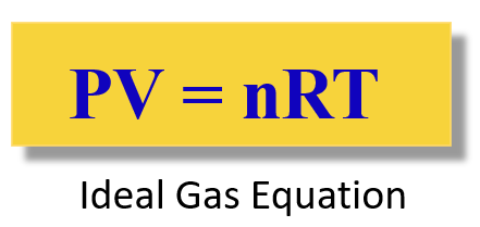 Ideal gas law equation