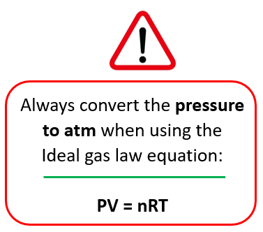 ideal gas law problem solving with answers