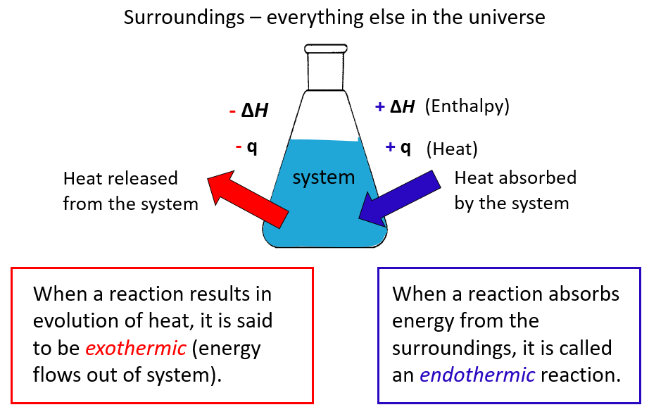 What is a chemical reaction that absorbs heat called?