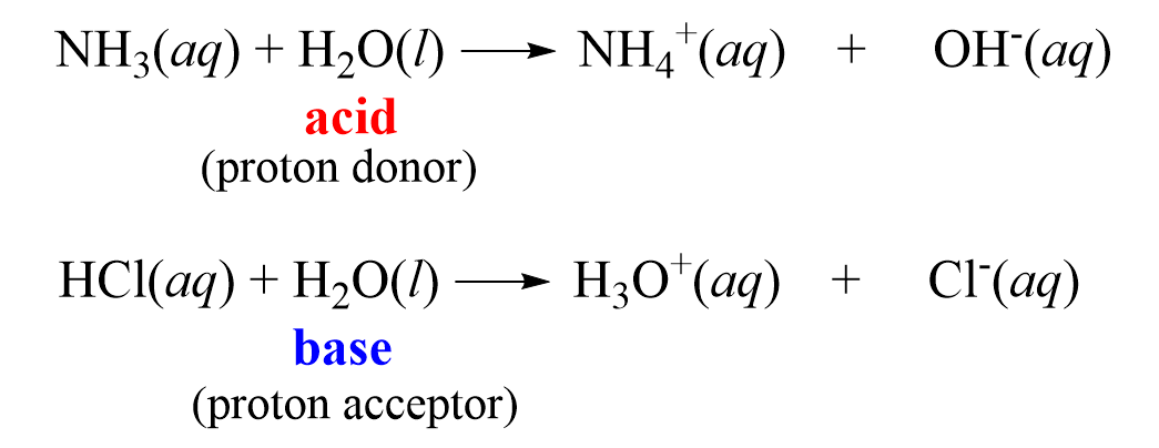 water amphoteric acid and base