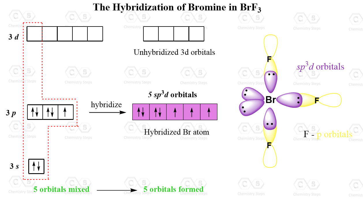 Hybridization of Atomic Orbitals Chemistry Steps