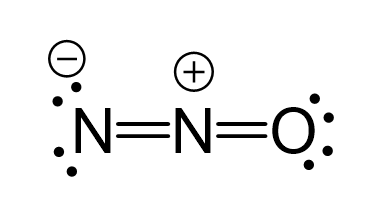 Lewis Dot Structure for N2O (Nitrous oxide) 