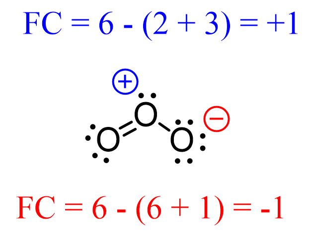 ozone formal charges