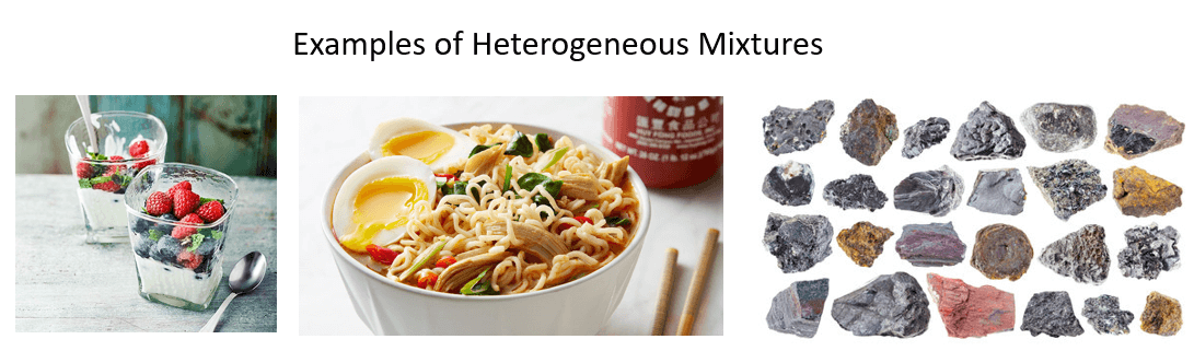 heterogeneous mixture examples chemistry