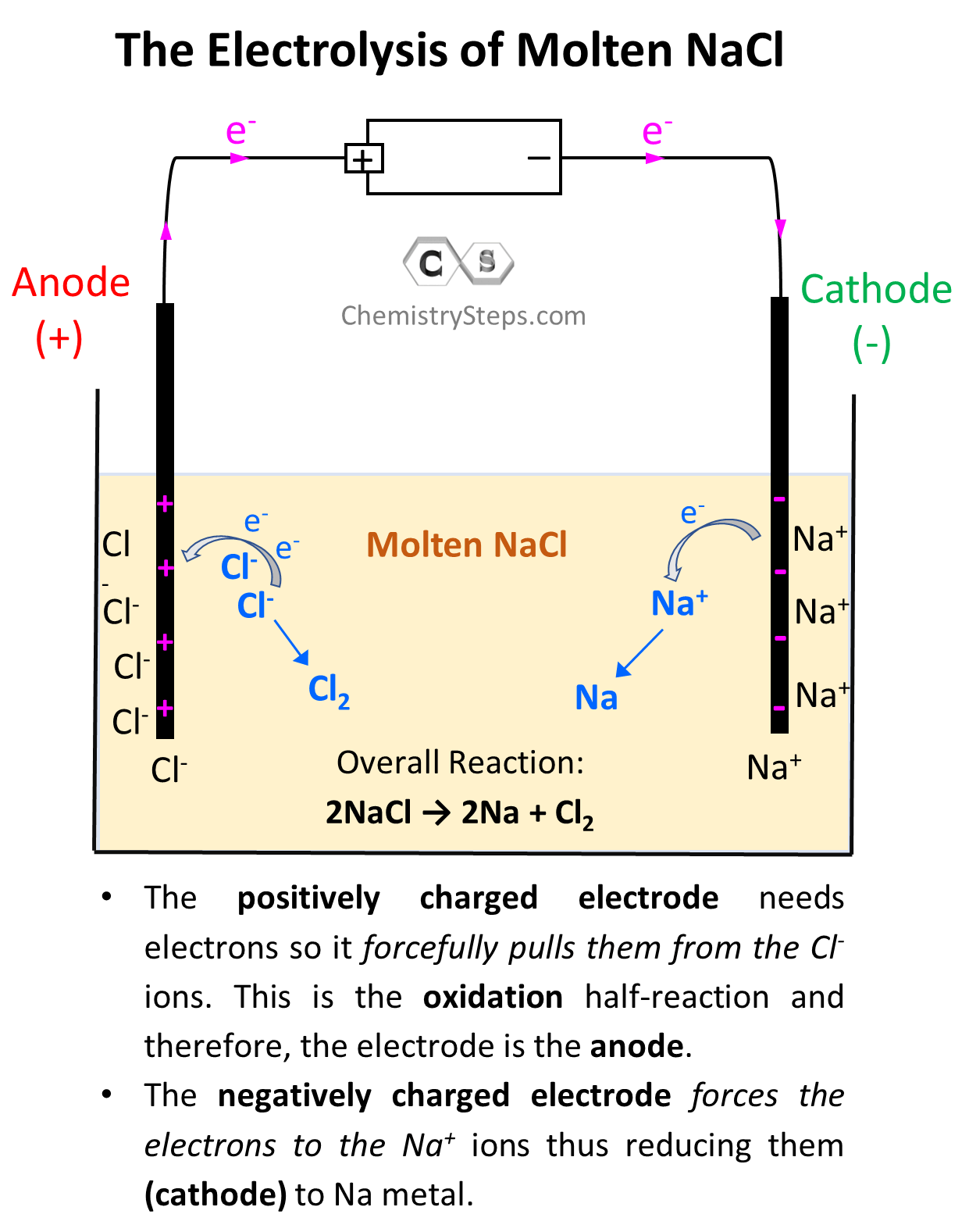 The Electrolysis of Molten NaCl