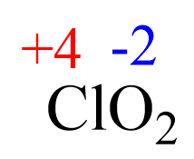 ClO2 oxidations states