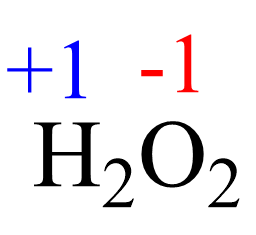 H2O2 oxidation states