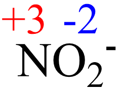 NO2- oxidation numbers