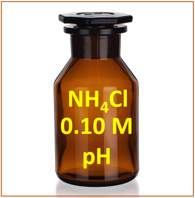 pH of 0.10 M NH4Cl