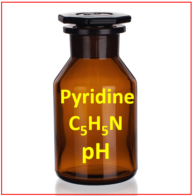 pH of pyridine C5H5N